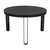 Noir Marcellus Dining Table - 49" - Black Metal