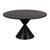 Noir Hourglass Dining Table - Black Steel