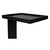 Noir Ledge All Metal Side Table - Black Steel