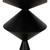 Noir Zasa Side Table - Black Steel