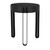 Noir Marcellus Side Table - Black Metal