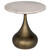 Noir Mateo Side Table - Aged Brass