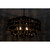 Noir Vulcan Chandelier - Black Steel With Black Glass