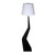 Noir Rhombus Floor Lamp With Shade - Black Metal