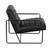 Noir Demeter Chair - Metal And Leather