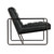 Noir Demeter Chair - Metal And Leather