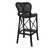 Eichholtz Colony Bar Stool - Rattan - Matte Black