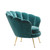 Eichholtz Trapezium Chair - Cameron Deep Turquoise - Brass Legs