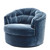 Eichholtz Recla Swivel Chair - Cameron Faded Blue