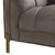 Eichholtz Sienna Sofa - Savona Grey Velvet - Brushed Brass Legs