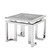 Eichholtz Palmer Side Table - Polished Stainless Steel