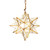 Worlds Away 20" X-Large Clear Star - Brass