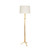 Worlds Away Three Leg Floor Lamp - Gold Leaf