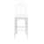 Worlds Away Chippendale Style Bamboo Counter Stool - White Lacquer