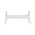 Worlds Away Square Edge Bamboo Detail Bench - Cane Sides - Matte White Lacquer