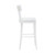 Worlds Away Klismos Bar Stool - Cane Detail - Matte White Lacquer