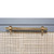 Worlds Away Six Drawer Cane Front Chest - Brass Hardware - Matte Grey Lacquer Finish