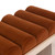 Worlds Away Channeled Seat Bench - Cerused Oak Base - Rust Velvet