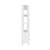 Worlds Away Two Drawer Etagere - Fluted Detail - Matte White Lacquer
