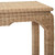 Worlds Away Ming Style Console Table - Woven Rattan