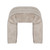 Worlds Away Horizontal Channeled Stool - Taupe Textured Chenille