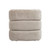 Worlds Away Horizontal Channeled Stool - Taupe Textured Chenille