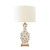 Worlds Away Handpainted Tole Table Lamp - Brown Leopard Pattern