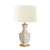 Worlds Away Handpainted Tole Table Lamp - Brown Leopard Pattern