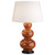 Triple Gourd Table Lamp - Deep Patina Bronze - Cinnamon