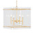 Worlds Away Acrylic Box Pendant - Four Light Cluster - Gold Leaf