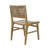 Worlds Away Rattan Wrapped Dining Chair - Matte Cerused Oak