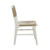 Worlds Away Rattan Wrapped Dining Chair - Matte White Lacquer