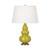 Small Triple Gourd Table Lamp - Antique Brass - Citron