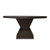 Worlds Away Sculptural Base Dining Table - Dark Espresso Oak