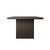 Worlds Away Plank Style Slatted Base Dining Table - Dark Espresso Oak
