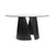 Worlds Away Set Of Two Dining Table Bases - Black Powder Coat - 54" Dia Glass