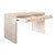 Worlds Away Waterfall Two Drawer Desk - Brass And Acrylic Hardware - Cerused Oak