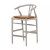 Four Hands Muestra Counter Stool - Weathered Grey - Whiskey Saddle