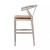 Four Hands Muestra Counter Stool - Weathered Grey - Whiskey Saddle