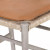 Four Hands Muestra Counter Stool - Weathered Grey - Whiskey Saddle