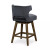 Four Hands Task Swivel Counter Stool - Modern Velvet Shadow