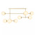 Four Hands Armstrong Linear Chandelier - Burnished Brass - Opal Matte Glass