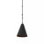 Four Hands Grazia Small Pendant - Matte Black Plaster