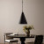 Four Hands Grazia Pendant - Matte Black Plaster