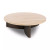 Four Hands Toli Coffee Table - Smoked Black Veneer - Travertine