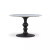 Four Hands Kestrel Round Dining Table - Dark Anthracite W/ White Marble