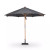 Four Hands Baska Outdoor Round Umbrella - Arashi Graphite