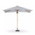 Four Hands Baska Outdoor Rectangular Umbrella - Arashi Salt