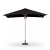 Four Hands Baska Outdoor Rectangular Umbrella - Arashi Black