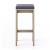 Four Hands Monterey Bar Stool, Washed Brown - Faye Navy (Closeout)